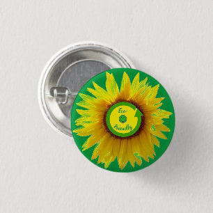 Trendy Green Ec0-vriendelijk vun Ronde Button 3,2 Cm