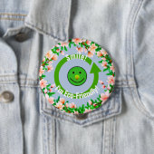 Trendy Green Eco-Friendly Ronde Button 4,0 Cm (In situ)