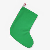 Trendy Green Grainy Background Kleine Kerstsok (Voorkant (Hangend))