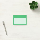 Trendy Green Grainy Background Post-it® Notes (Kantoor)