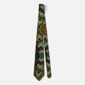 trendy green paars blauwgroen turkooise peace ock stropdas (Voorkant)