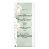 trendy greenery ceremony Programme Reclamekaart (Achterkant)