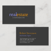 Trendy Grey Blue Yellow Contemmodern Visitekaartje (Voorkant / Achterkant)