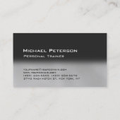 Trendy Grey Green Trainer Sport Carte de visite (Dos)