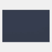 Trendy grijs blauw effen kleur tinten 3 set inpakpapier vel (Voorkant 3)