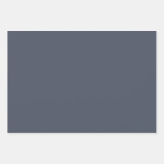 Trendy grijs blauw effen kleur tinten 3 set inpakpapier vel (Voorkant)