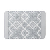 Trendy grijs en wit Spaans Tegels Pattern Badmat (Voorkant)