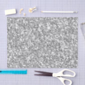 Trendy grijs en wit sprankelende glitter tissuepapier (Craft)