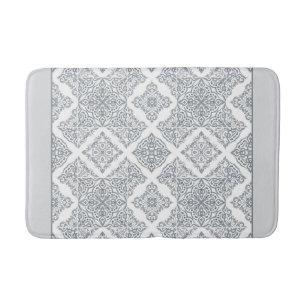Trendy grijze en witte Spaanse tegels patroon Badmat