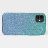 Trendy groen Blauwgroen blauw glitterpatroon Case-Mate iPhone Case (Achterkant (horizontaal))