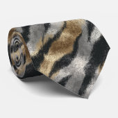 Trendy Groomsman Gift Tiger Skin Neck Tie Stropdas (Opgerold)