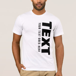 Trendy grote lettertype woorden tekst Sjabloon Man T-shirt