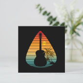 TRENDY GUITAR PICK SUNSET BEDANKKAART (Staand voorkant)