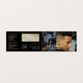 Trendy Hair Cut, Mannen Barbers, Loyalty Card; Visitekaartjes (Buitenkant ongevouwen)