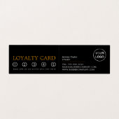 Trendy Hair Cut, Mannen Barbers, Loyalty Card; Visitekaartjes (Binnenkant ongevouwen)
