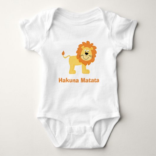 Trendy Hakuna Matata Lion Romper (Voorkant)