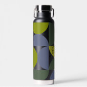 Trendy Half Moon Patroon met de Aangepaste Douane Waterfles (Voorkant)