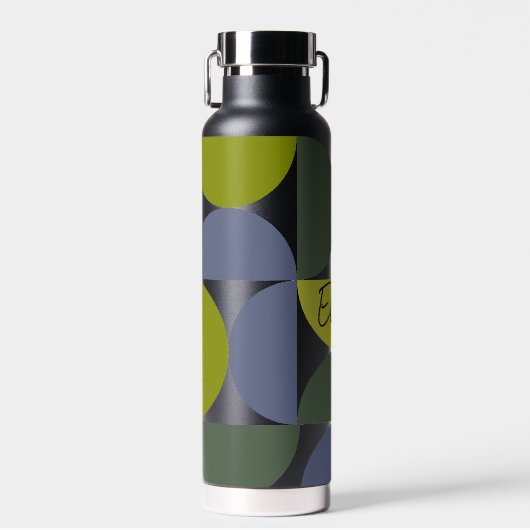 Trendy Half Moon Patroon met de Aangepaste Douane  Waterfles (Voorkant)