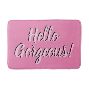 Trendy Hallo Gorheerlijke Girly Pink Badmat
