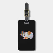 Trendy Halloween Rhinestones Ghost Bagagelabel (Voorkant verticaal)