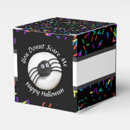 Trendy Halloween Spooky Black Spider Donut Bedankdoosjes