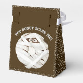 Trendy Halloween Spooky Brown Boo Ghost Donut Bedankdoosjes (Achterkant)