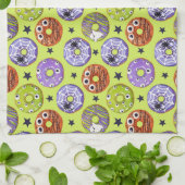 Trendy Halloween Spooky Funky Donuts Theedoek (Gevouwen)