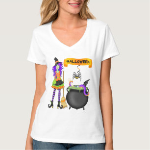 Trendy Halloween Witch Cauldron Women's T-Shirt