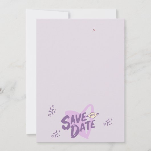 Trendy Hand Drawn Scribble Fun Sla de datum op Kaart (Achterkant)