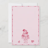 Trendy Hand Drawn Scribble Fun Sla de datum op Kaart (Achterkant)