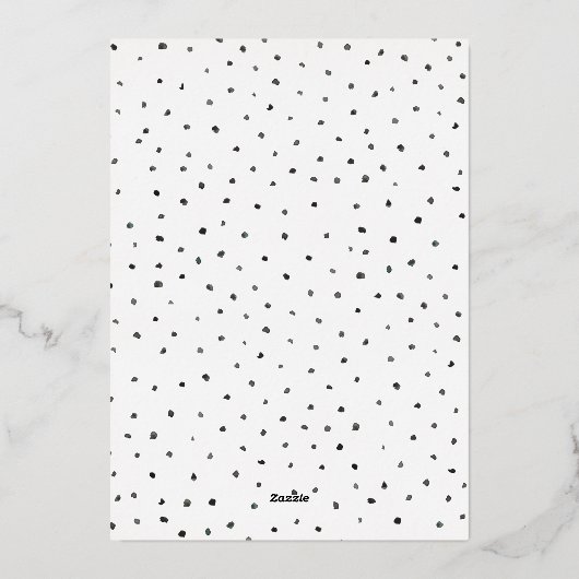 Trendy Hand Lettered Typography Afstuderen Folie Uitnodiging (Achterkant)