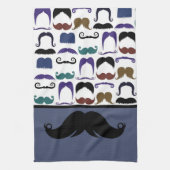 Trendy Handlebar Mustache Mustache Stache Theedoek (Verticaal)