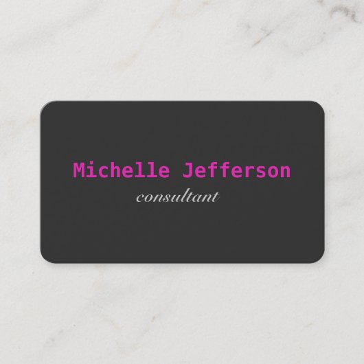 Trendy Handwrity Gray Visitekaartje (Voorkant)