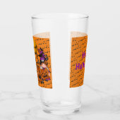 Trendy Happy Halloween Oranje Gnome Glas (Links)