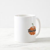 Trendy Happy Thanksgiving Koffiemok (Voorkant rechts)
