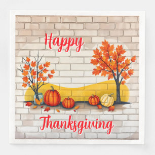 Trendy Happy Thanksgiving Mooie Herfst Servet
