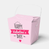 Trendy Happy Valentijns roze Bedankdoosjes (Voorkant Zijde)