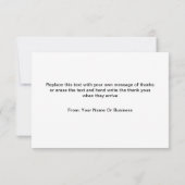 Trendy hart thema dank u kaarten (Achterkant)