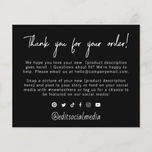 Trendy Hartelijk dank voor uw bestelbrochure Flyer