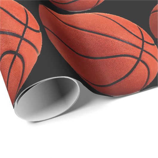 Trendy Heet Basketbal Wrapping Papier (Rol Hoek)