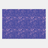 Trendy Heldere Kleurrijke Hand getrokken Roze Vaka Inpakpapier Vel (Voorkant 3)