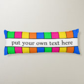 TRENDY HELDERE NEON FLUORSCENT KLEUREN ROZE STREPE LICHAAMSKUSSEN (Achterkant)