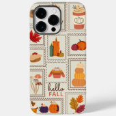 Trendy Herfst Doodle Autumn Postzegel Aangepast Case-Mate iPhone Case (Achterkant)