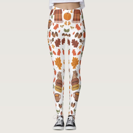 Trendy Herfst Leggings (Voorkant)