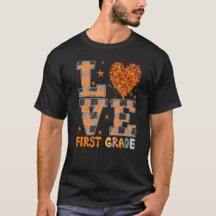 Trendy Herfst Sunflower Teacher Paraeducator Love T-shirt