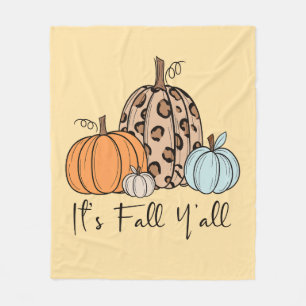 Trendy herfstpomp   “It’s Fall Y’all” citaat Fleece Deken