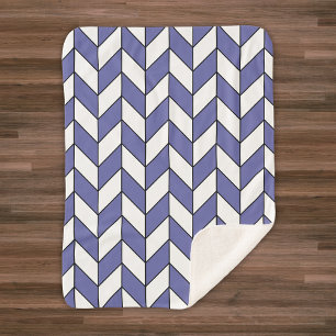 Trendy Heringbone Chevron Patroon Sherpa Deken