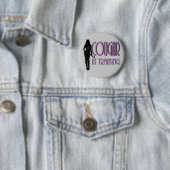 Trendy hete silhouet poema in opleiding ronde button 5,7 cm (In situ)