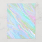 Trendy hologram reinigingslijst van diensten flyer (Achterkant)