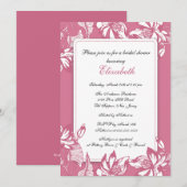 Trendy Honeysuckle Floral Bridal Shower Kaart (Voorkant / Achterkant)